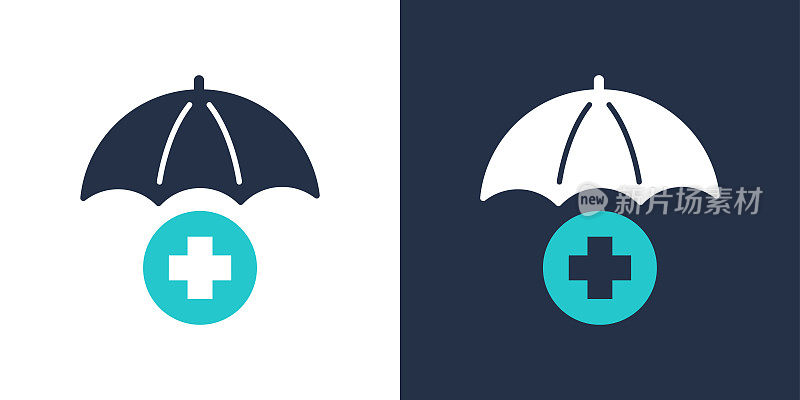 健康保险图标固体图标矢量插图。用于网站设计，logo, app，模板，ui等。